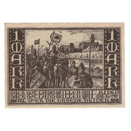 Banknote, Germany, Marienburg Stadt, 1 Mark, Chevaliers, 1920, 1920-07-11