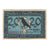 Banknot, Niemcy, Merseburg Stadt, 20 Pfennig, personnage, 1921, 1921-05-01