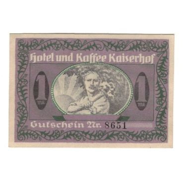 Banknote, Germany, Münster O. Försterling und Sohn, Hotel und Kaffee