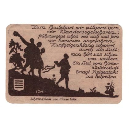 Banknote, Germany, Noschenrode Gemeinde, 50 Pfennig, personnage 1, 1921
