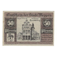 Banknote, Germany, Meppen Stadt, 50 Pfennig, personnage, 1921, 1921-05-30