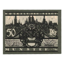 Banknote, Germany, Münster Stadt, 50 Pfennig, Eglise, 1921, 1921-08-01