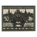 Banknote, Germany, Münster Stadt, 50 Pfennig, Eglise, 1921, 1921-08-01