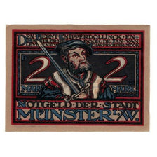 Banknote, Germany, Münster Stadt, 2 Mark, personnage 2, 1921, 1921-08-01