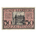 Banconote, Germania, Marburg Stadt, 50 Pfennig, cavalier 1, 1920, BB, Mehl:M7.3