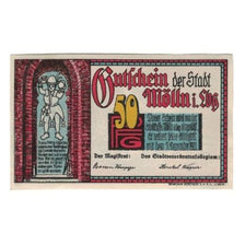 Biljet, Duitsland, Mölln Stadt, 50 Pfennig, personnage, 1921, 1921-12-31, SUP