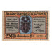 Banknote, Germany, Nordhausen Stadt, 25 Pfennig, personnage, 1921, 1921-05-01