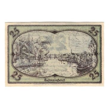 Billete, Alemania, Neusalz a.d. Oder Stadt, 25 Pfennig, paysage, 1920, EBC