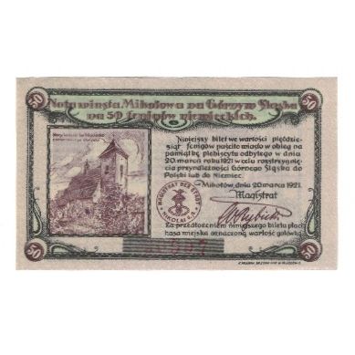Banknote, Germany, Nikolai Stadt, 50 Pfennig, Batiment, 1921, 1921-03-20