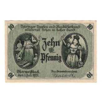 Banknote, Germany, Oberweißbach, Cursdorf Deesbach und Lichtenhain Gemeinden
