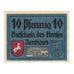 Banknote, Germany, Neuhaus a. Oste Kreis, 10 Pfennig, personnage, 1922