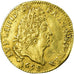 Münze, Frankreich, 1/2 Louis d'or, 1698, Paris, SS, Gold, KM:301.1, Gadoury:240