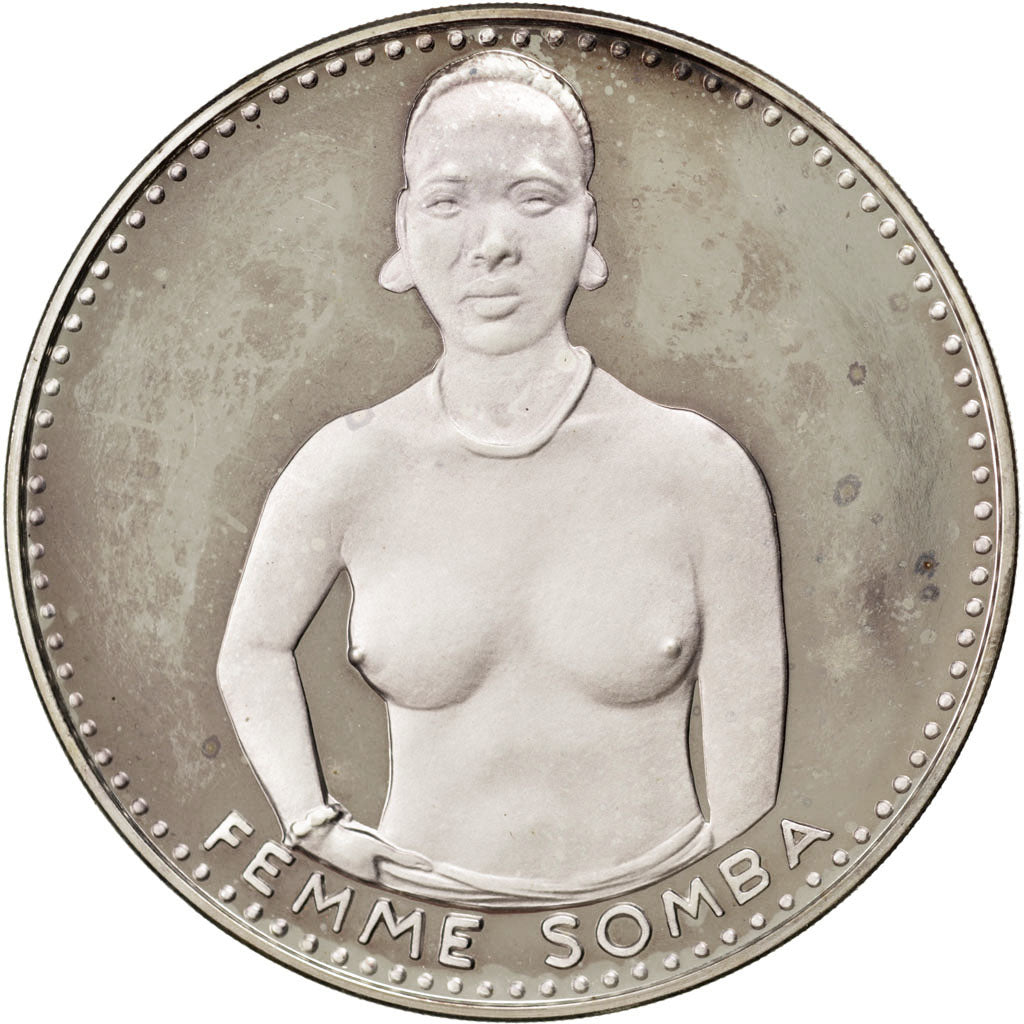 DAHOMEY, 1000 Francs, 1971, KM #4.1, MS(63), Silver, 55, 51.37