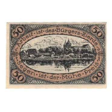 Banknote, Germany, Neidenburg Stadt, 50 Pfennig, paysage, 1920, 1920-09-22