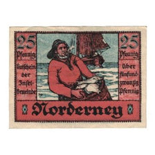 Banknote, Germany, Norderney Gemeinde, 25 Pfennig, Texte, 1921, 1921-05-14