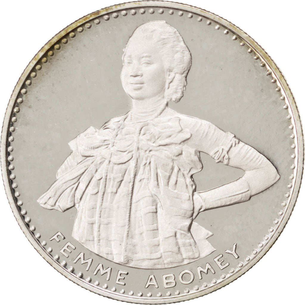Benin, 200 Francs, 1971, KM #2.2, MS(63), Silver, 10.37