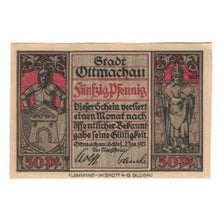 Banknote, Germany, Ottmachau Stadt, 50 Pfennig, paysage, 1921, 1921-01-02
