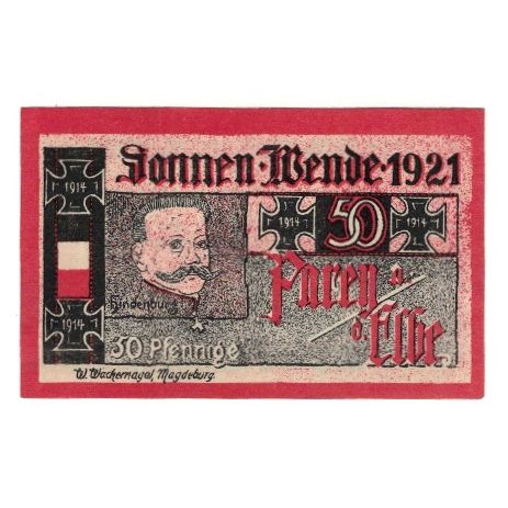 Banknote, Germany, Parey a.d. Elbe Spar und Creditbank, 50 Pfennig, texte 1