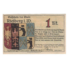 Banknote, Germany, Rietberg Stadt, 1 Mark, paysage, 1921, 1921-05-12, AU(55-58)