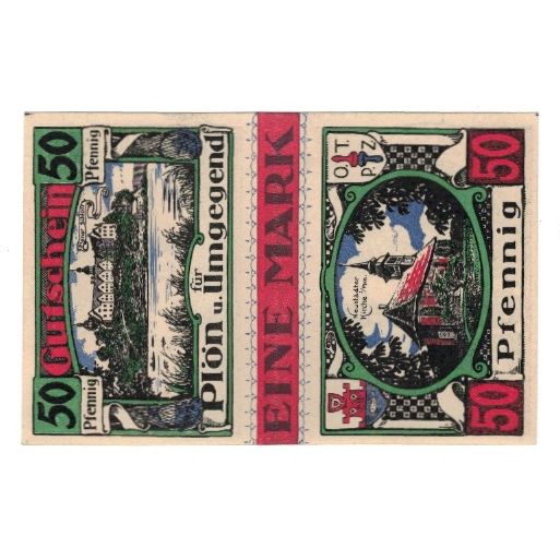 Banknote, Germany, Plön Ost-Holsteinisches Tageblatt und Plöner Zeitung, 1