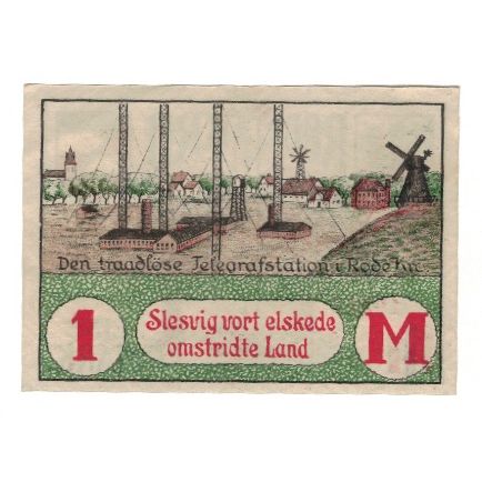 Banknote, Germany, Brunde-Rothenkrug Gemeinde, 1 Mark, paysage, 1920, AU(55-58)