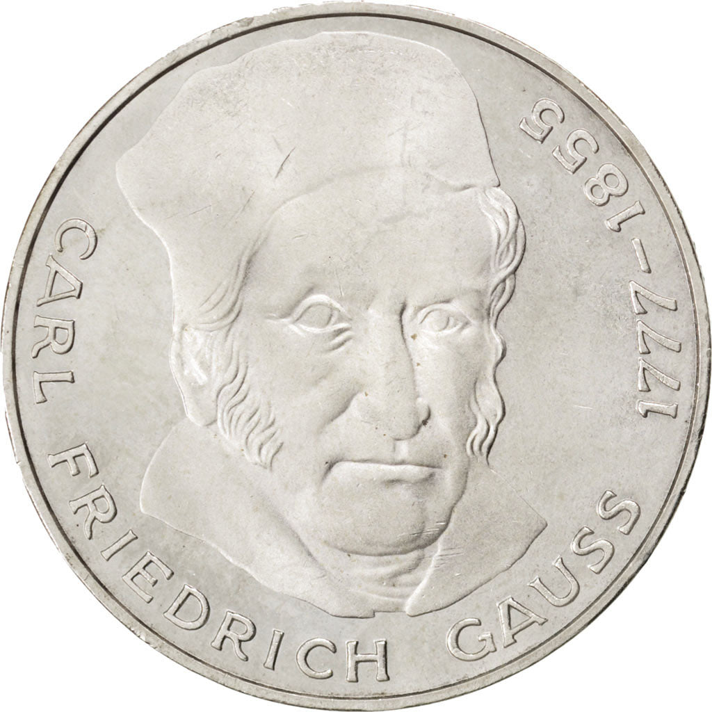 GERMANY - FEDERAL REPUBLIC, 5 Mark, 1977, Hambourg, KM #145, MS(63), Silver,...