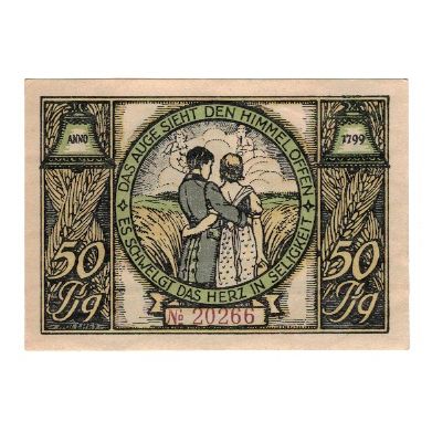 Banknote, Germany, Rudolstadt Stadt, 50 Pfennig, personnage 2, 1922, 1922-01-01