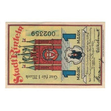 Banknote, Germany, Rinteln a.W. Stadt, 1 Mark, personnage, 1920, AU(55-58)