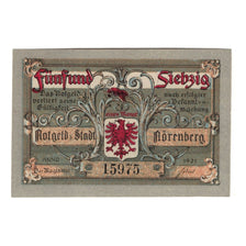 Banconote, Germania, Norenberg Stadt, 75 Pfennig, Animaux, 1921, 1921-01-01
