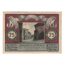 Banconote, Germania, Striegau Stadt, 75 Pfennig, personnage 1, 1921 (1922)