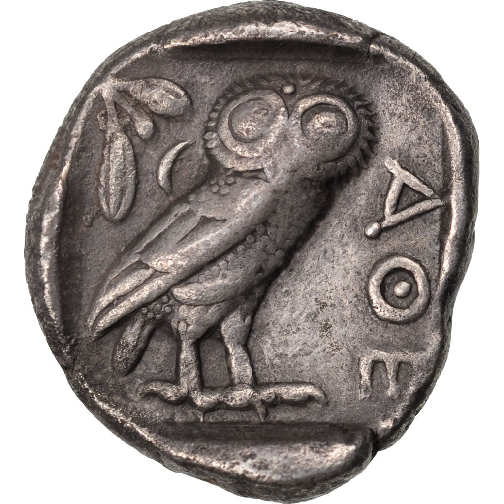Attica, Athens (490-407 BC), Tetradrachm, Athens, AU(50-53), Silver, 16.92