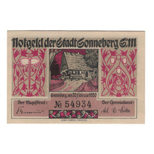 Banknote, Germany, Sonneberg Stadt, 50 Pfennig, Père Noël, 1920, 1920-02-20