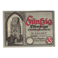Banknote, Germany, Stendal Stadt, 50 Pfennig, Blason, 1920, 1920-12-31