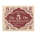 Banconote, Germania, Seitenberg Grafsch Glatz Amt, 5 Pfennig, Batiment, undated