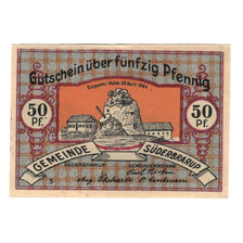 Banknote, Germany, Süderbrarup Gemeinde, 50 Pfennig, personnage 3, 1921