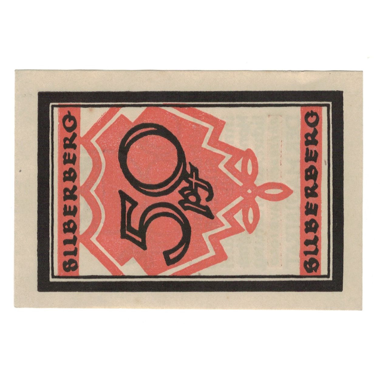 Banknote, Germany, Silberberg Stadt, 50 Pfennig, valeur faciale, 1920