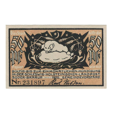 Banknote, Germany, Süderbrarup Gemeinde, 50 Pfennig, paysage, 1920, AU(55-58)