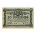 Banknote, Germany, Saarburg Stadt, 10 Pfennig, paysage, 1920, 1920-07-01