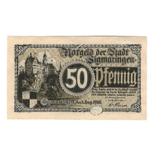 Banknote, Germany, Sigmaringen Stadt, 50 Pfennig, personnage, 1920, 1920-08-01