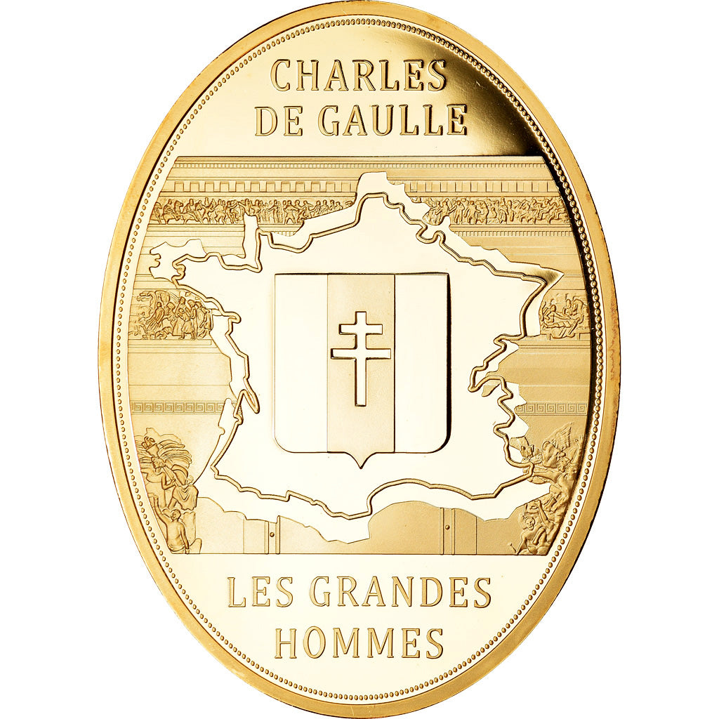 France, Médaille, Nos Grands Hommes, Charles de Gaulle, Politics, Society, War