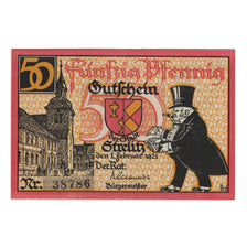 Banconote, Germania, Strelitz Stadt, 50 Pfennig, personnage, 1921, 1921-02-01