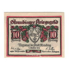 Banknote, Germany, Straubing Stadt, 10 Pfennig, valeur faciale, 1921