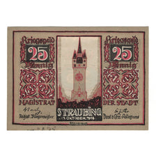 Banknote, Germany, Straubing Stadt, 25 Pfennig, valeur faciale, 1921