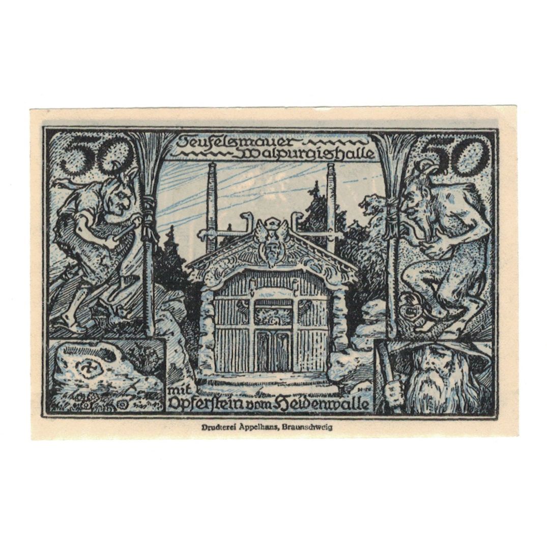 Banknote, Germany, Thale a.Harz Stadt, 50 Pfennig, Batiment, 1922, 1922-12-31