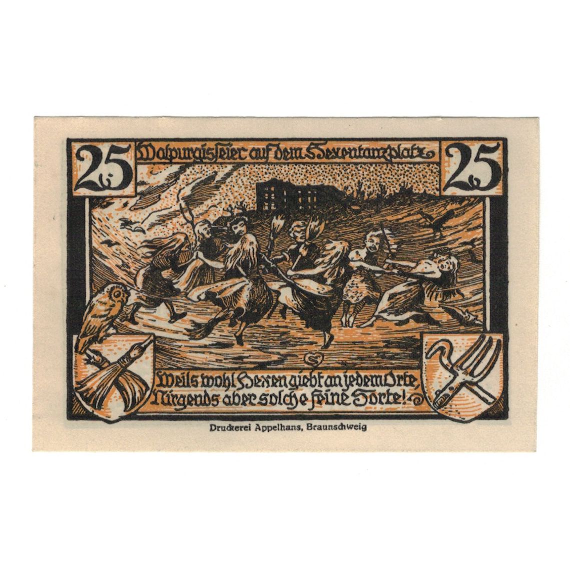 Banknote, Germany, Thale a.Harz Stadt, 25 Pfennig, personnage, 1922, 1922-12-31