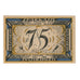 Banknot, Niemcy, Twistringen Sparkasse, 75 Pfennig, personnage, 1921