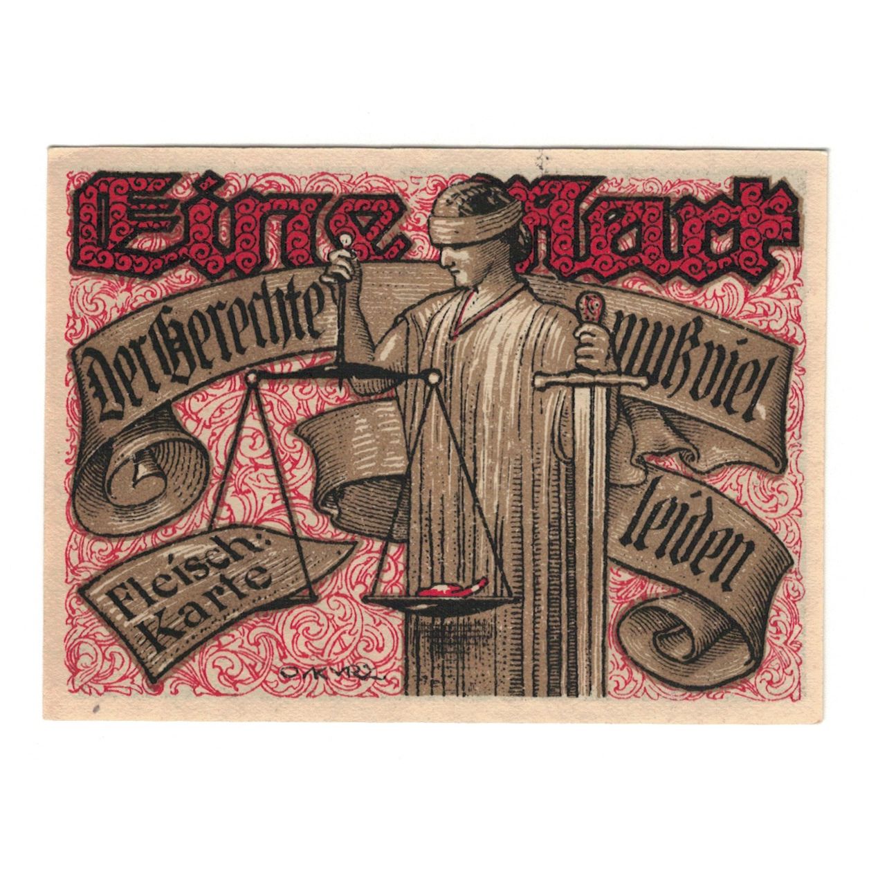 Banknote, Germany, Tonndorf Lohe Gemeinde, 1 Mark, personnage, 1921, 1921-07-01