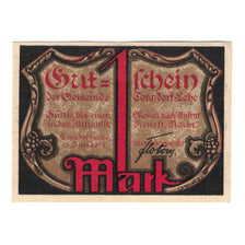 Banknote, Germany, Tonndorf Lohe Gemeinde, 1 Mark, personnage 1, 1921