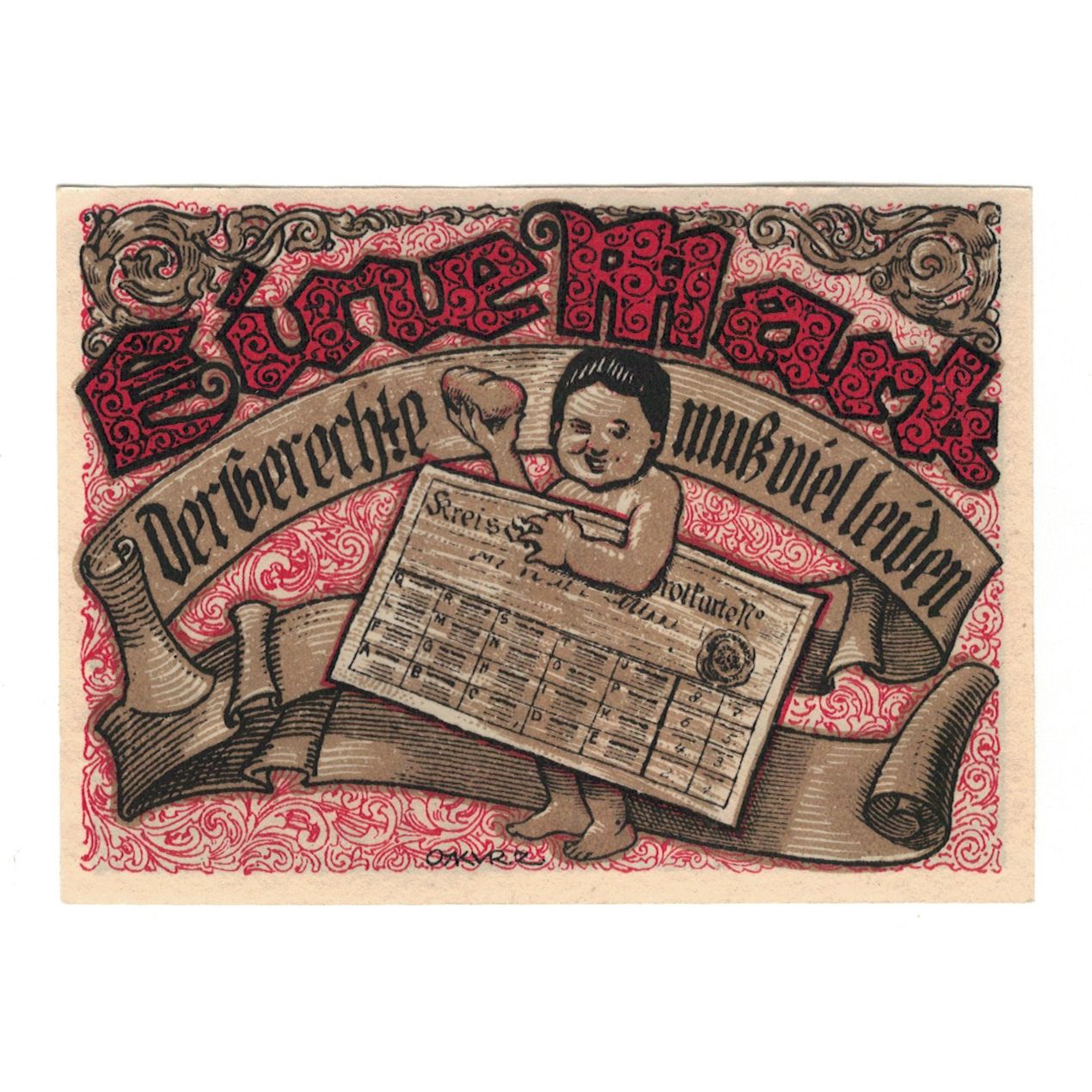 Banknote, Germany, Tonndorf Lohe Gemeinde, 1 Mark, personnage 1, 1921