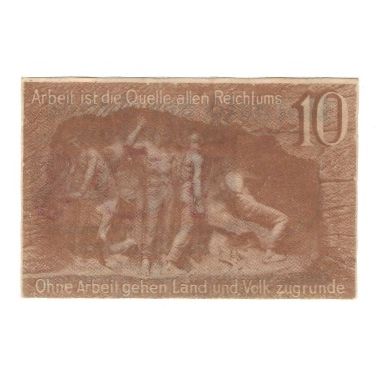 Banknote, Germany, Waldenburg Stadt, 10 Pfennig, personnage, 1920, 1920-02-01
